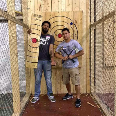 Cincinnati Axe Throwing Pair