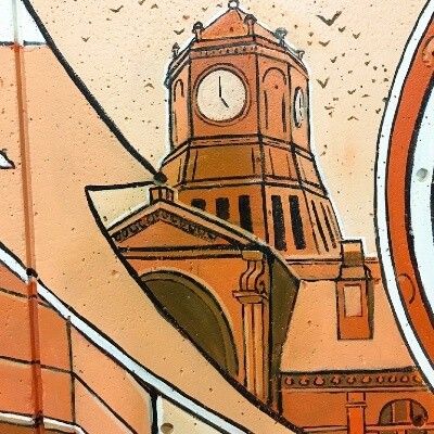 Butler County Courthouse in Mural