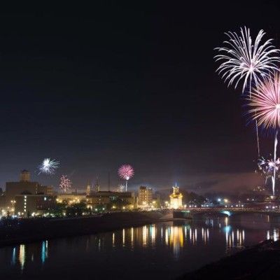 Fireworks in Hamilton, Ohio