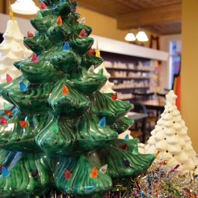 Ceramic Painted Christmas Tree