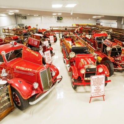 Vintage Firetrucks at Salty Dog Car Museum
