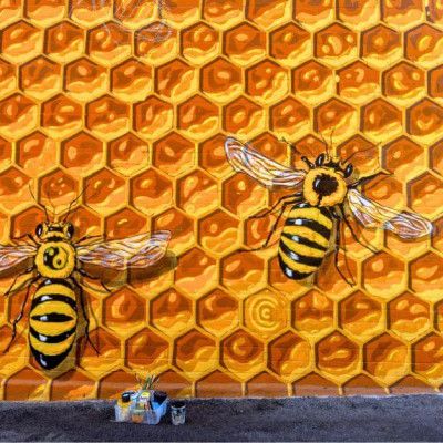 Honey Bee Hive Mural, Oxford Ohio