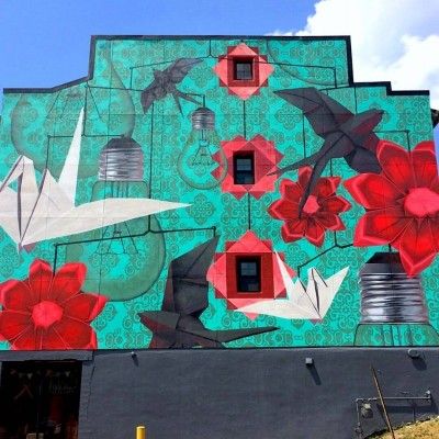 StreetSpark Mural, Delicate Balance of Progress
