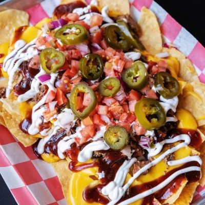 Pork Nachos, Brent's Smokin' Butts & Grill