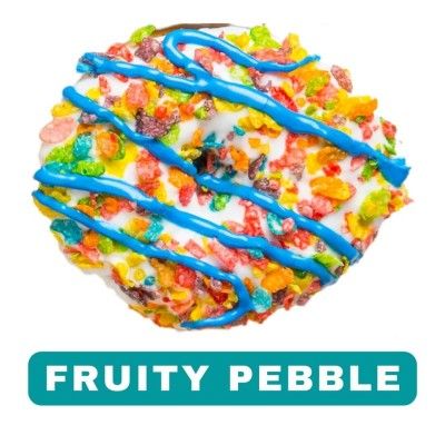 Donut Trail Fruity Pebbles Donut