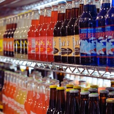 Soda Wall Grandpa Joe's Candy Shop, Middletown Ohio