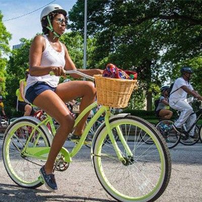 Woman Riding Bike