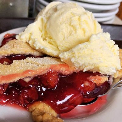 Strawberry Rhubarb Pie, Hyde's Restaurant