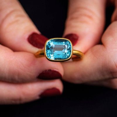 Unique Aquamarine Ring, JL Jewelers in Fairfield, Ohio