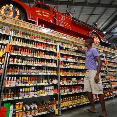 Hot Sauce Section, Jungle Jim's Market Fairfield Ohio