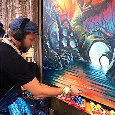 Logan Painting Outdoor Mural
