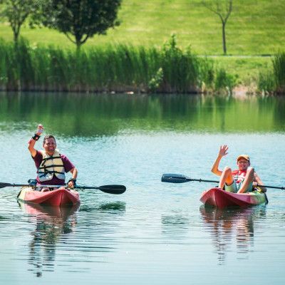 The Murphy Family, Kayaking on VOA Lake
