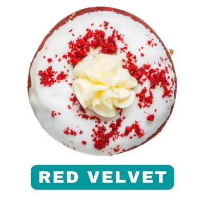 Donut Trail Red Velvet Donut