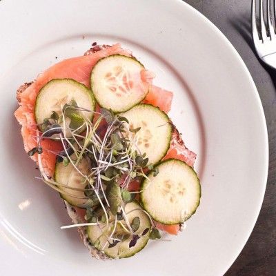 Salmon Toast, Toast & Berry