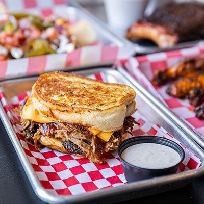 Pulled Pork Grilled Cheese
