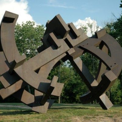 Euclid's Cross sculpture