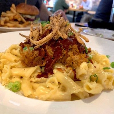 BBQ Pork Mac & cheese