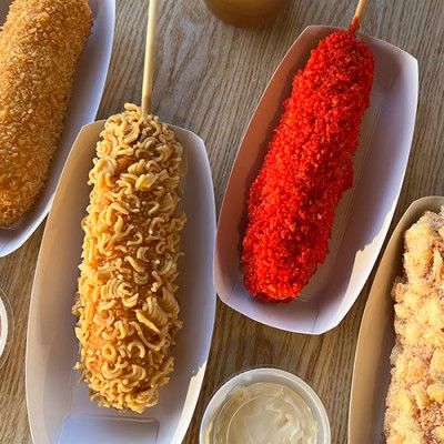 Korean Corndogs, Paris Banh Mi