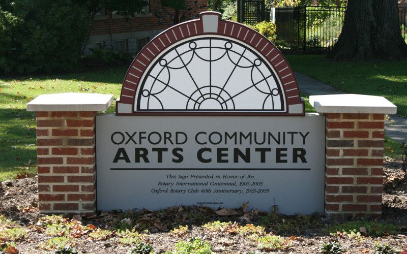 Oxford Community Arts Center sign