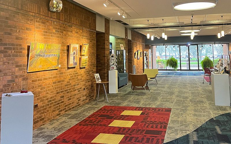 Middletown Arts Center entrance and exhibit hall